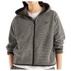 New Balance - Women's Textured Fleece Full Zip - Hoodie Gr S grau