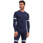 FALKE Herren Unterhemd MW Longsleeved Shirt Tight Trend m, Größe S in Blau