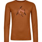 Ortovox 185 Merino Mtn Cutout  Damen  Longsleeves Merino braun Größe L Trekkin