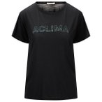Aclima - Women's Lightwool Tee Logo - Merinoshirt Gr XS schwarz