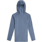 Icebreaker Merino 400 RealFleece Grid Damen Hoodie ( Blau L)