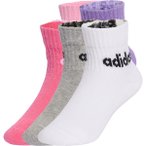 adidas Kinder Linear Ankle 5er Pack Socken (Größe 19 , pink)