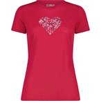 CMP Print  Damen  T-Shirts rot Größe XS Trekking  Hautfreundlich