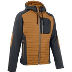 MAUL Herren Funktionsjacke Penia 2XT-HybridSteppjacke+Kap, Größe 50 in Braun