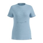Odlo Merino Tencel Hyper Map  Damen  T-Shirts blau Größe S Camping  Hautfreund