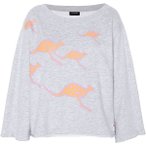 CHIEMSEE Sweatshirt mit platziertem Känguru-Print, Größe S in Grau