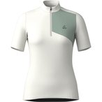 Löffler Skys Block Mid Half Zip Trikot Damen  Radtrikots weiss Größe XXL Grav
