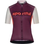 Sportful Supergiara Logo Trikot Damen  Radtrikots lila Größe S Gravel  Elastis