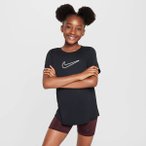 NIKE Kinder Unterjacke G NK DF ONE STD SS TOP HBR, Größe M in Schwarz