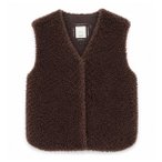 Mazine - Women's Faux-Fur Vest - Fleeceweste Gr L braun