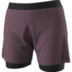 Dynafit Alpine Pro 2in1 Damen Laufshorts ( Pflaume L)
