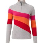 KRIMSON KLOVER Strickpullover Riva Zip Neck, Größe XL in Grau