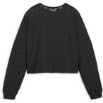 PUMA Damen Kapuzensweat Puma Fit Branded Fleece Cr, Größe XL in Schwarz