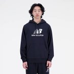 NEW BALANCE Herren T-Shirt Essentials Stacked Logo French Terry Hoodie, Größe 