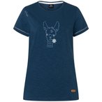 Chillaz Bergzeit Gandia Happy Alpaca  Damen  T-Shirts blau Größe XS Bouldern |