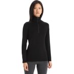 ICEBREAKER Merino Damen Longleeve 260 Tech LS Half Zip, Größe XL in Schwarz