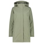 CMP - Women's Parka Zip Hood + Inner Jacket 36Z2026D - Doppeljacke Gr 34 oliv