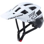 CRATONI MTB - Fahrradhelm AllSet Pro weiß/schwarz matt, Größe M/L (58-61cm) i