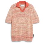 ARMEDANGELS - Yarnmix Knit - Polo-Shirt Gr S rosa/beige