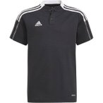 ADIDAS Kinder Tiro 21 Poloshirt, Größe 128 in Schwarz