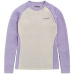 Bergans Inner:Dual Merino  Kinder  Langarm Unterhemden lila Größe 152 Trekking