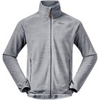 Bergans Hareid Fleece  Herren  Fleecejacke grau Größe S Trekking  Atmungsaktiv