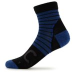Stoic - Merino MTB Quarter Socks - Radsocken 36-38 blau/schwarz