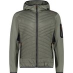 CMP Herren Kapuzensweat MAN HYBRID JACKET FIX HOOD, Größe 48 in Braun