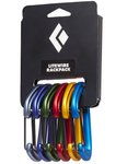 Black Diamond - 6er-Set bunter Karabiner - Litewire Rackpack  - Grün