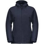 JACK WOLFSKIN Damen Doppeljacke MOONRISE 3IN1 JKT W, Größe M in Blau