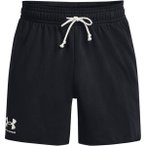 UNDER ARMOUR Herren Shorts UA RIVAL TERRY 6IN SHORT, Größe M in Schwarz