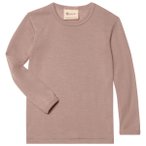 Engel - Kinder Unterhemd L/S - Merinounterwäsche Gr 176 braun