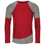 Grüezi Bag - Woodwool Longsleeve Mr. Picard - Merinoshirt Gr S rot