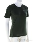 Salewa Puez AM Hybrid Damen T-Shirt-Oliv-Dunkelgrün-34