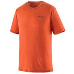 Patagonia Cap Cool Merino Blend Graphic Shirt T-Shirt, S, heritage header: coal 