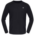 Norrøna - Femund PureUll L/S - Merinoshirt Gr M schwarz