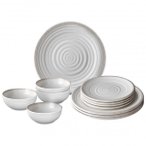 Brunner - Midday - Geschirr-Set Gr 12 Pieces grau