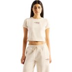 New Balance Trackside Ringer Damen T-Shirt ( Hellgrau M)