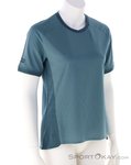 ION Tech Logo S/S Damen Bikeshirt-Blau-XS