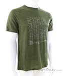 Odlo Merino Tencel Hyper MAP Herren T-Shirt-Oliv-Dunkelgrün-XXL
