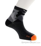 Salewa Pedroc Camo AM Quarter Herren Socken-Grau-45-47