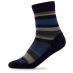 Stoic - Kid's Merino Trekking Crew Socks Stripes - Wandersocken 27-30 blau