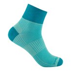 Wrightsock Coolmesh II Quarter   Fahrradsocken tuerkis Größe 34  Trekking