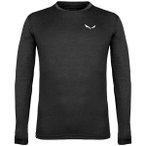 SALEWA Herren Shirt PUEZ MELANGE DRY M L/S TEE, Größe L in Schwarz
