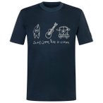 super.natural - Van Life Bio Jersey Tee - Merinoshirt Gr M blau