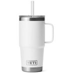 Yeti Rambler 25oz Straw Isolierbecher  Isolierflaschen weiss Größe 739ml Reise