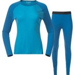 Bergans Allround Merino Unterwäsche Set Damen  Skiunterwäsche blau Größe M T