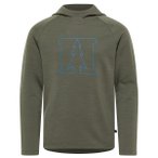 Heber Peak - Kid's MerinoBlend EvergreenHe. Hoody - Merinohoodie Gr 104 oliv