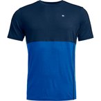 Ortovox 185 Rock'N'Wool  Herren  Kurzarm Unterhemden blau Größe XL   Hautfreun