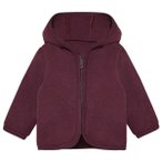 Huttelihut - Kid's Jacket Ears Wool Fleece - Merinojacke Gr 56 rot